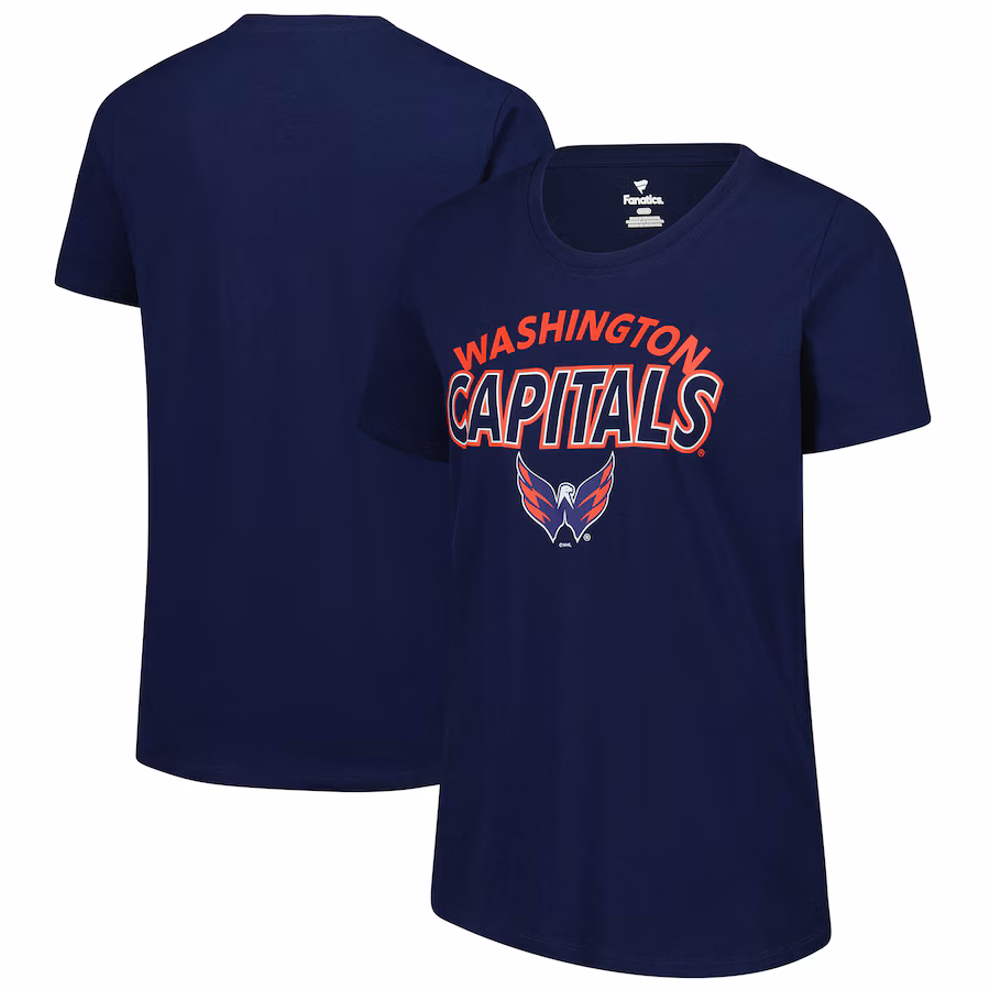 Women's Washington Capitals Fanatics Navy Risk T-Shirt