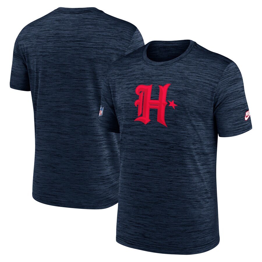 Men's Houston Texans Nike Navy Alternate Logo Velocity Performance T-Shirt