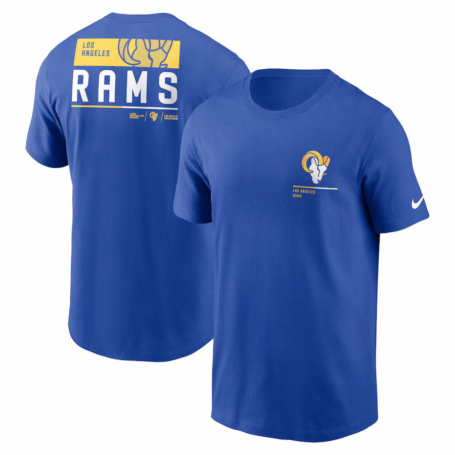 Men's Los Angeles Rams Nike Royal Team Incline T-Shirt