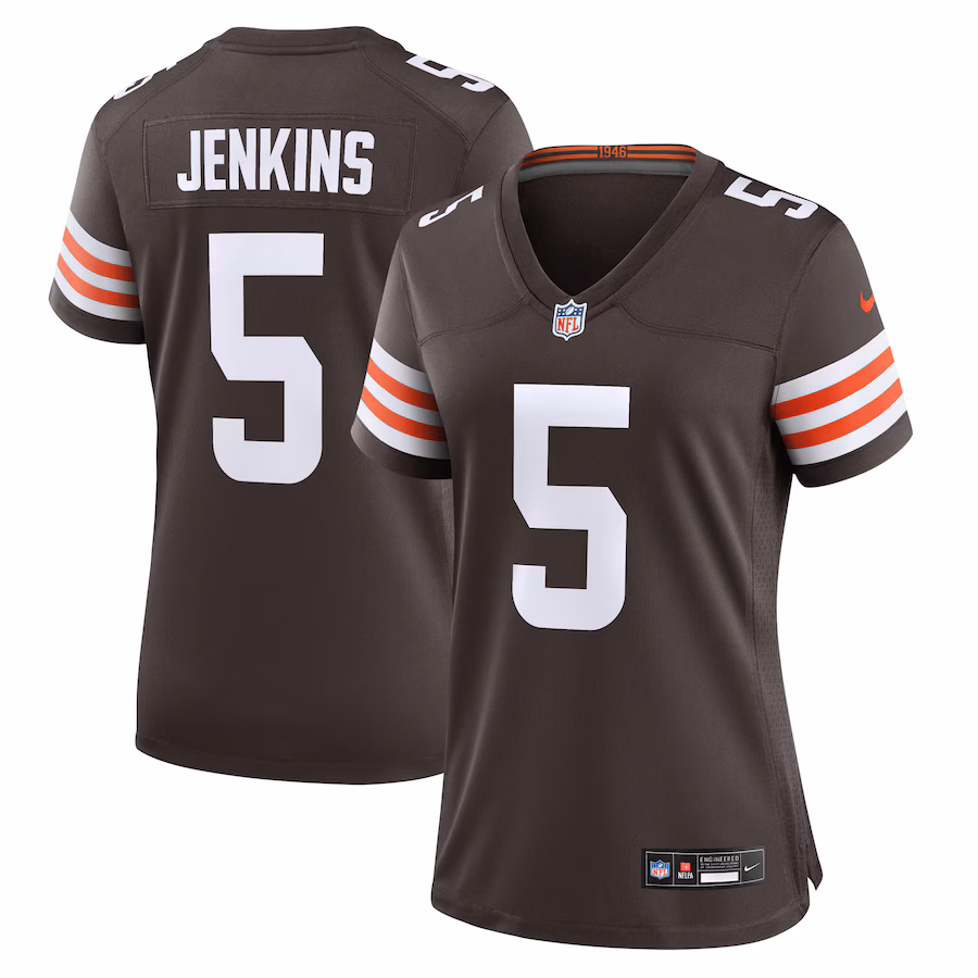 Women's Cleveland Browns Rayshawn Jenkins Nike Brown Team Game Jersey