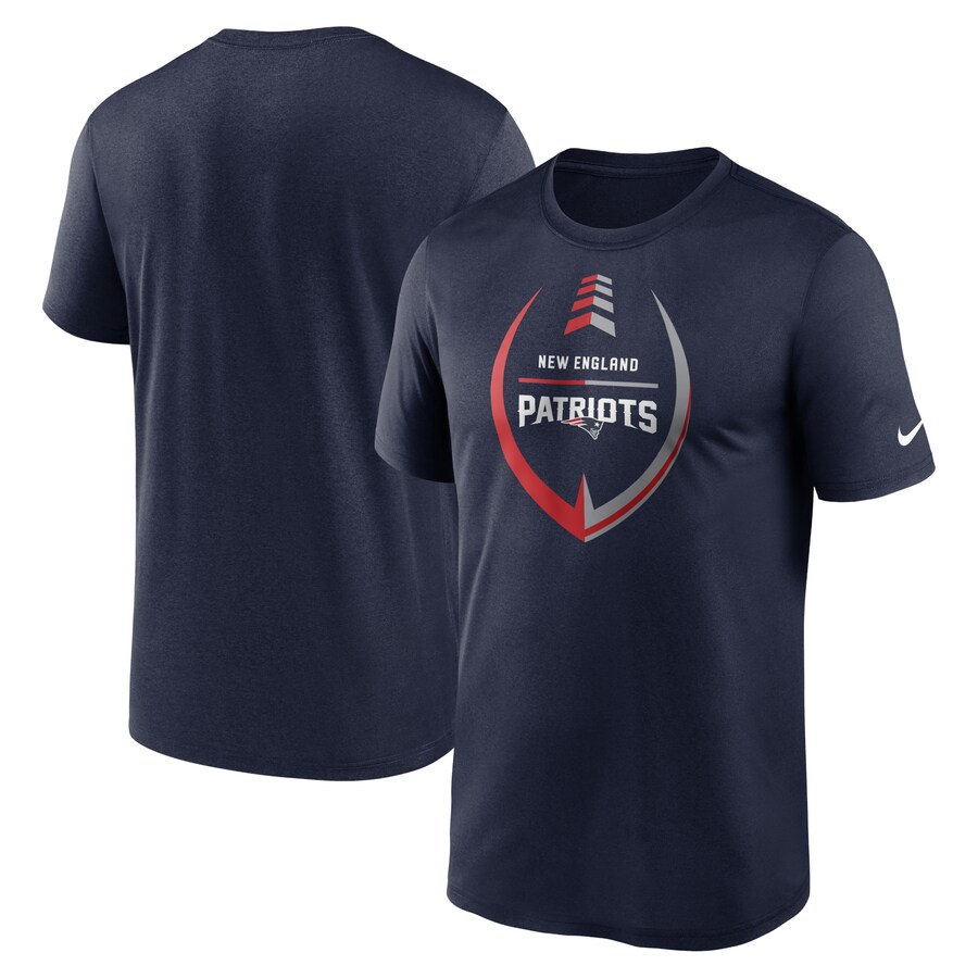 Men's New England Patriots Nike Navy Icon Legend Performance T-Shirt