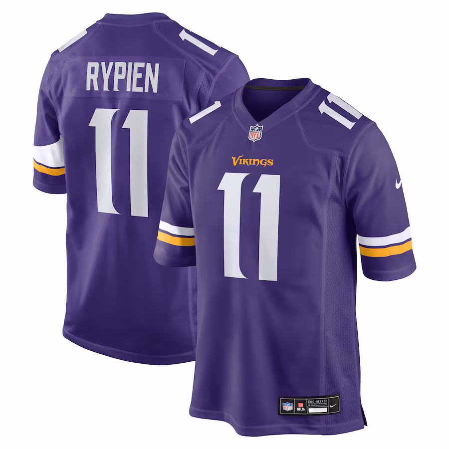 Men's Minnesota Vikings Brett Rypien Nike Purple Team Game Jersey