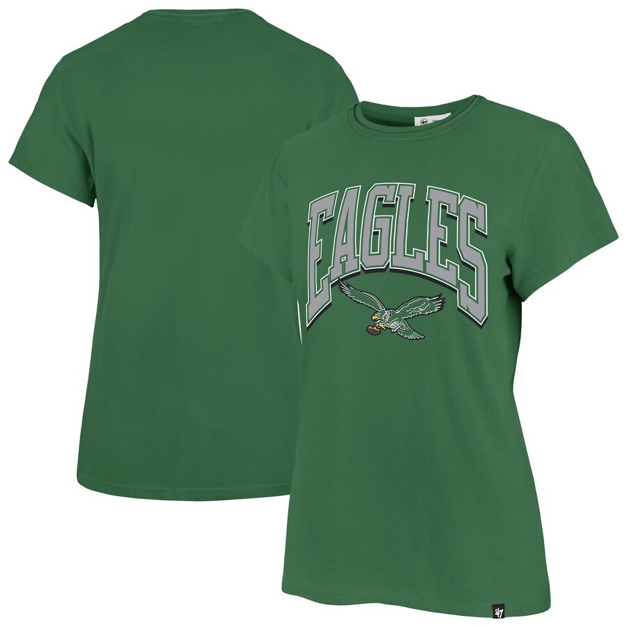 Women's Philadelphia Eagles '47 Kelly Green Treasure Frankie T-Shirt