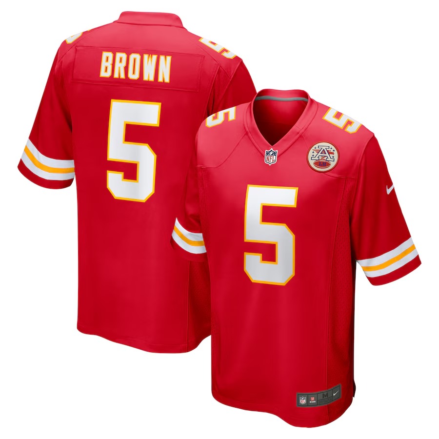 Men's Kansas City Chiefs Marquise Brown Nike Red Game Jersey