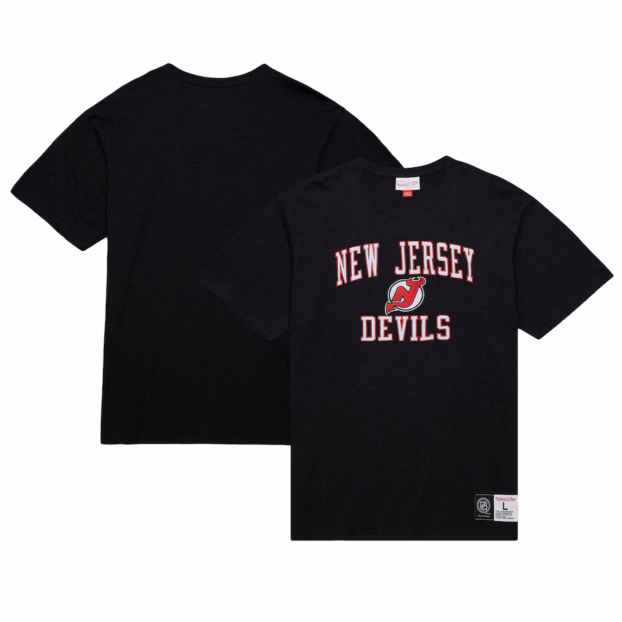 Men's New Jersey Devils Mitchell & Ness Black Legendary Slub T-Shirt
