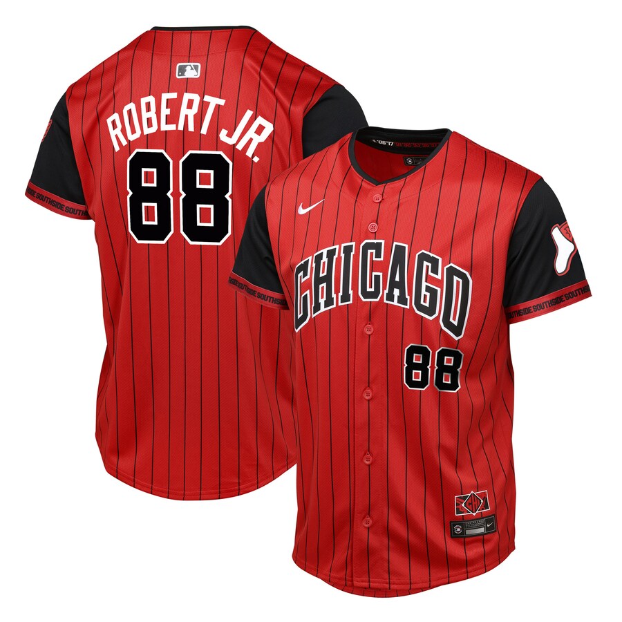 Youth Chicago White Sox Luis Robert Jr. Red/Black 2025 City Connect Limited Player Jersey