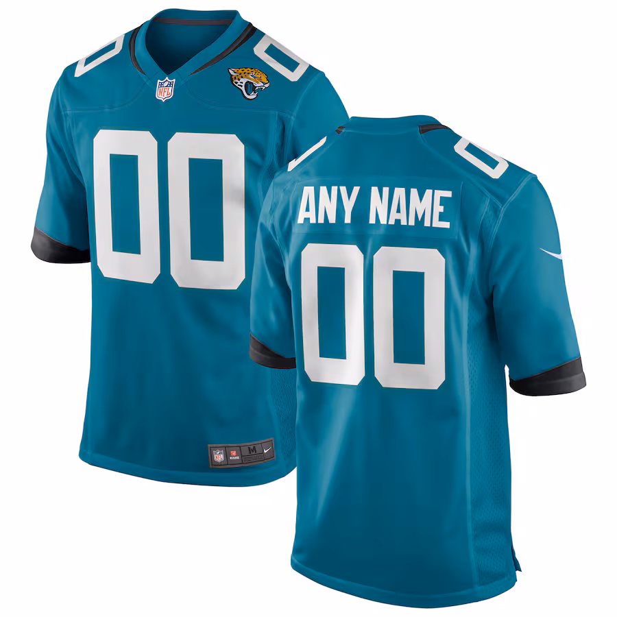 Youth Jacksonville Jaguars Nike Teal Custom Game Jersey