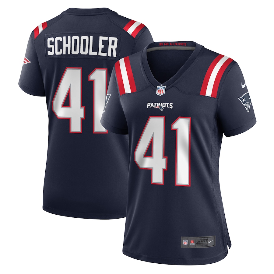Women's New England Patriots Brenden Schooler Nike Navy Game Jersey