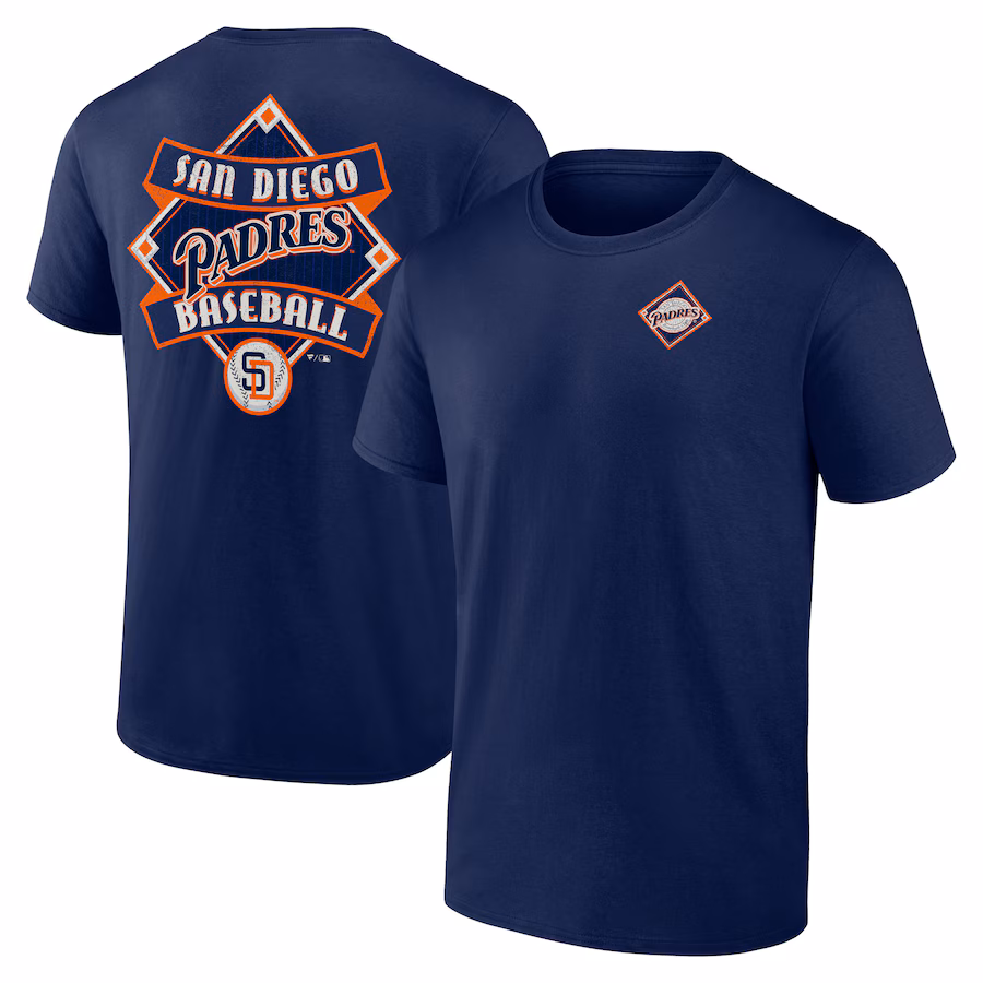 Men's San Diego Padres Navy Cooperstown Collection Field Play T-Shirt