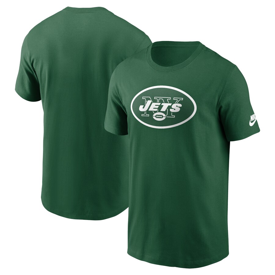 Men's New York Jets Nike Kelly Green Rewind Logo Essential T-Shirt