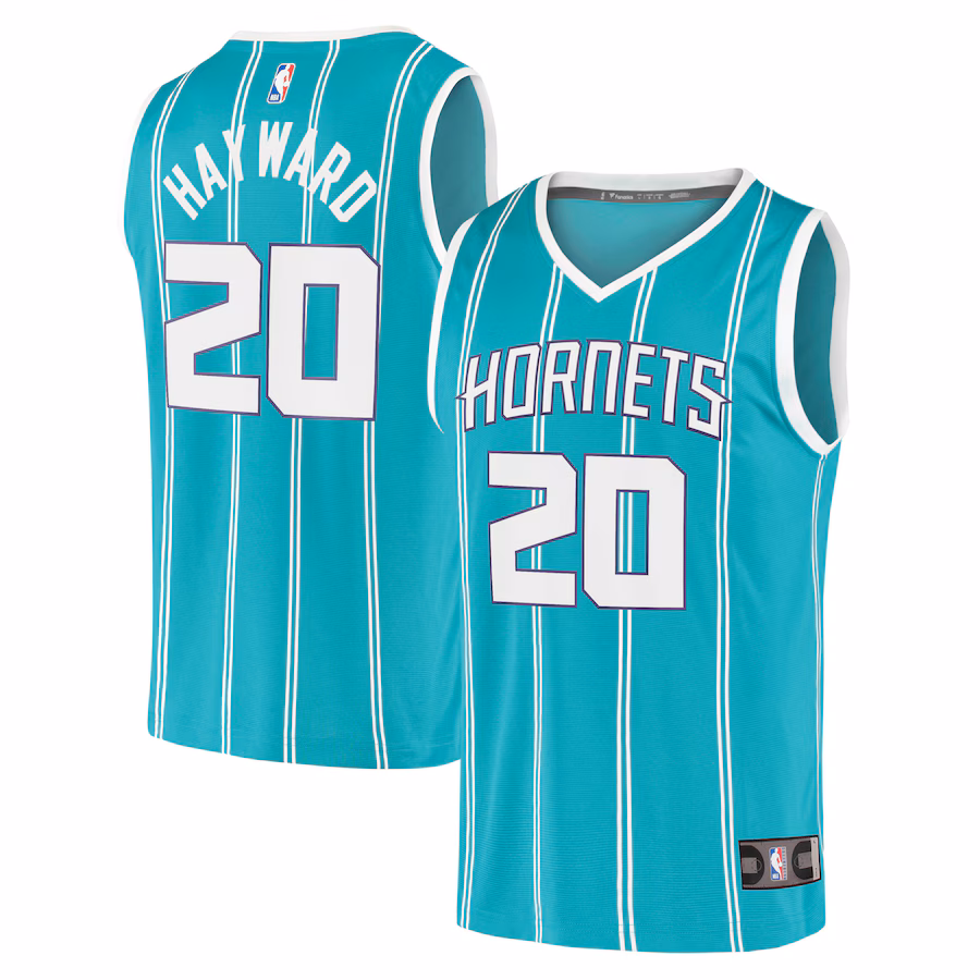 Men's Charlotte Hornets Gordon Hayward Fanatics Teal Fast Break Replica Jersey - Icon Edition