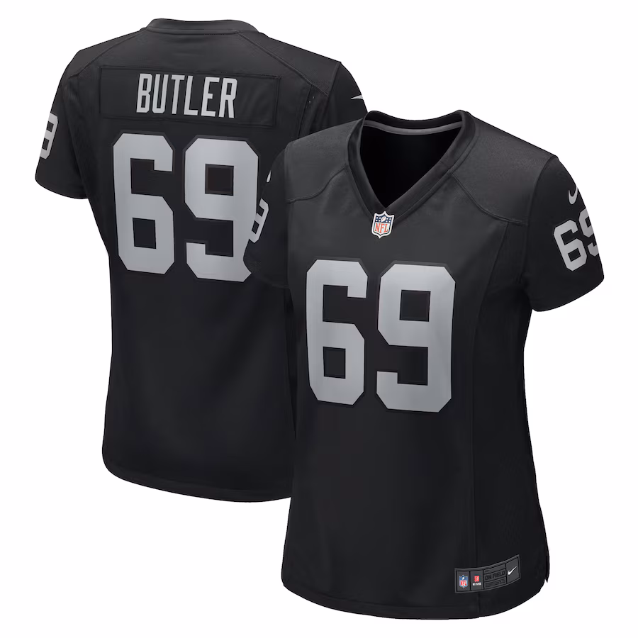 Women's Las Vegas Raiders Adam Butler Nike Black Game Jersey