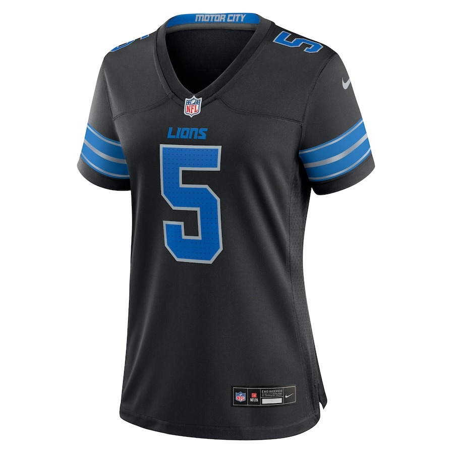 Women's Detroit Lions David Montgomery Nike Black 2nd Alternate Game Jersey