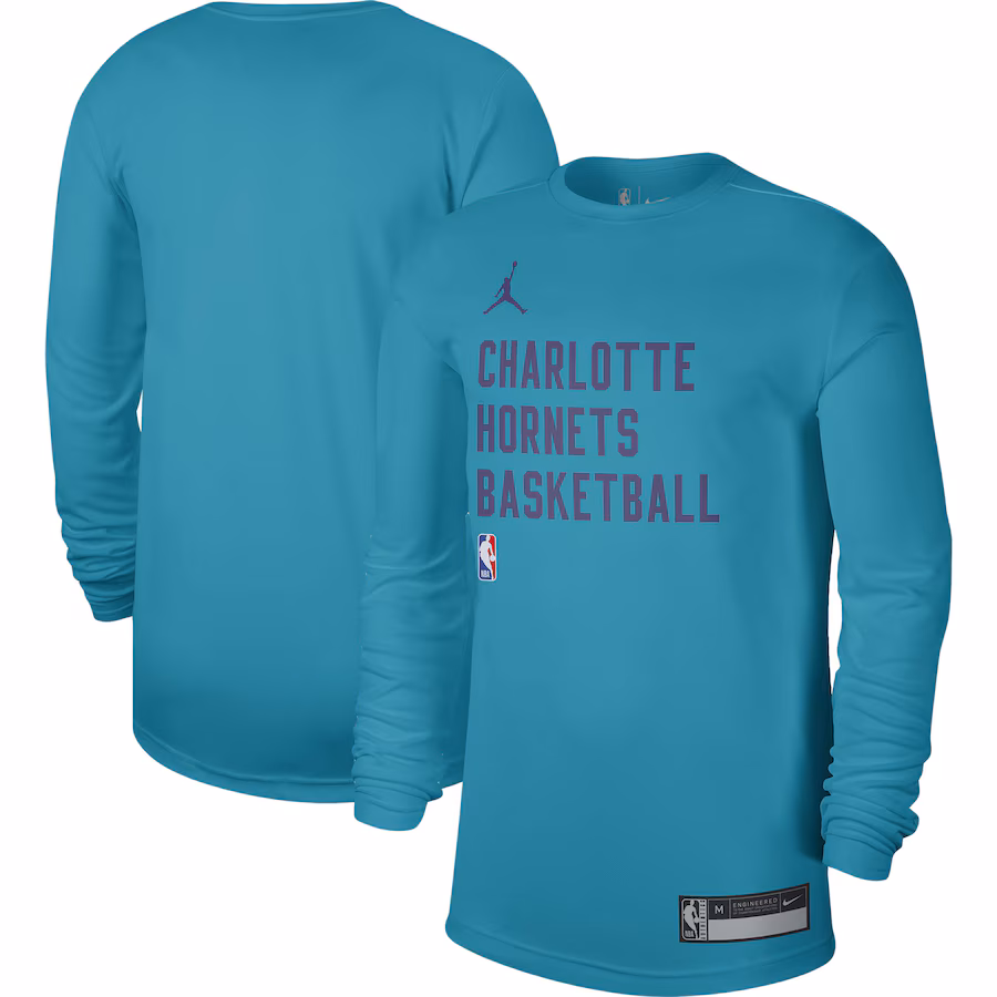 Unisex Charlotte Hornets Jordan Brand Teal 2023/24 Legend On-Court Practice Long Sleeve T-Shirt