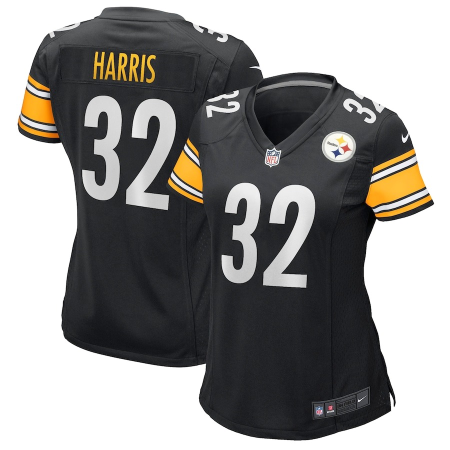 Women's Pittsburgh Steelers Franco Harris Nike Black Game Retired Player Jersey