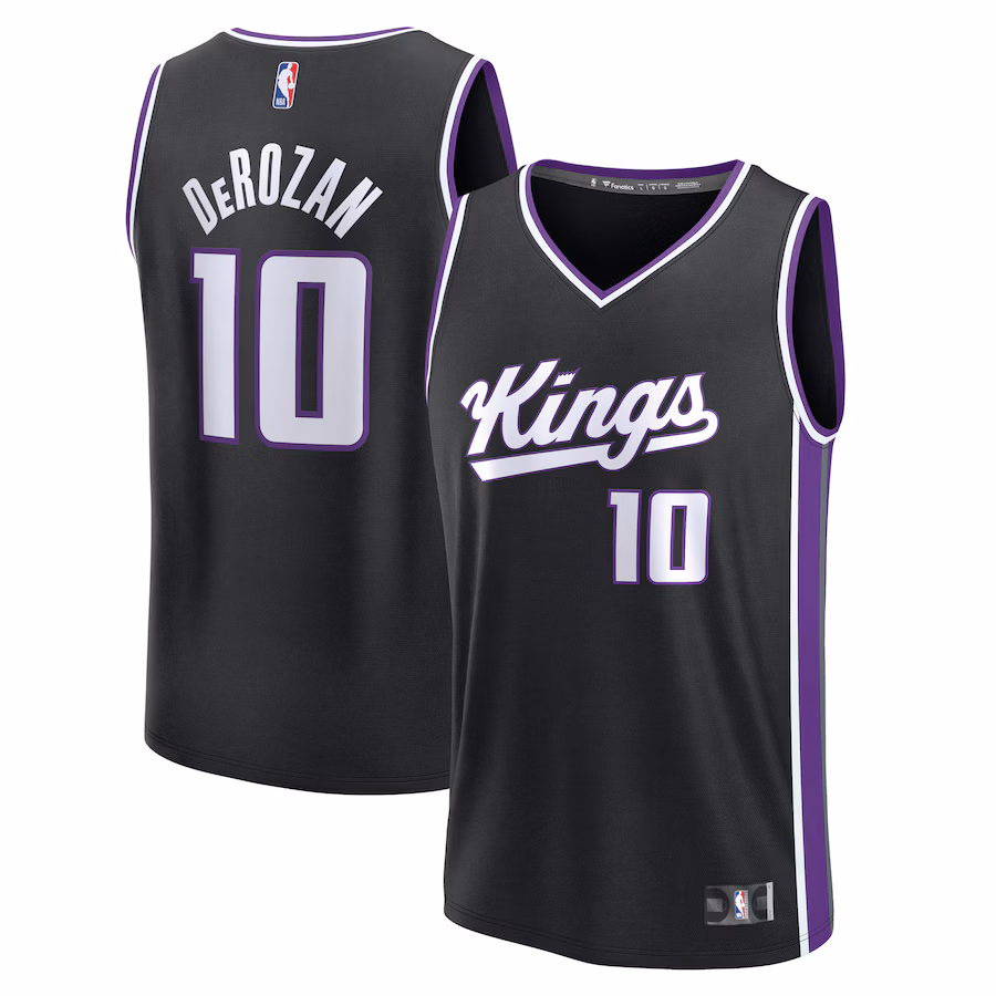 Men's Sacramento Kings DeMar DeRozan Fanatics Black Fast Break Replica Player Jersey - Icon Edition
