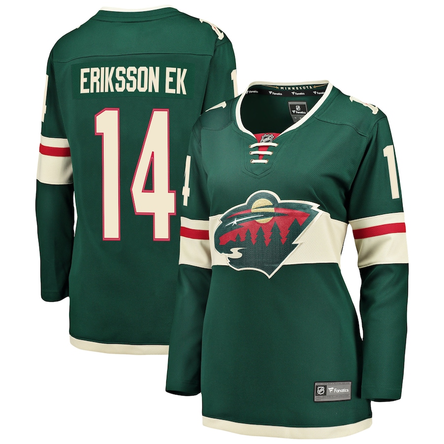 Women's Minnesota Wild Joel Eriksson Ek Fanatics Green Breakaway Player Jersey