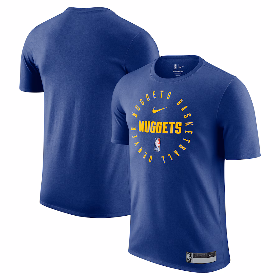 Men's Denver Nuggets Nike Blue 2024/25 Legend On-Court Practice Performance T-Shirt