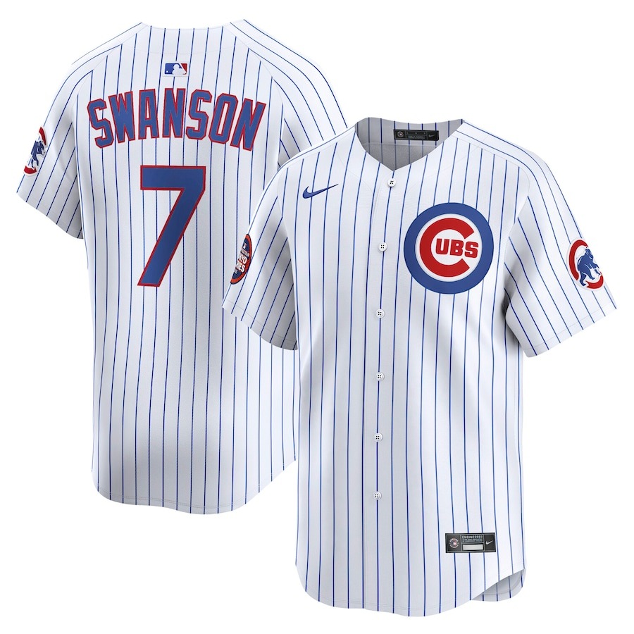 Men's Chicago Cubs Dansby Swanson Nike White 2025 MLB World Tour: Tokyo Series Home Limited Player Jersey