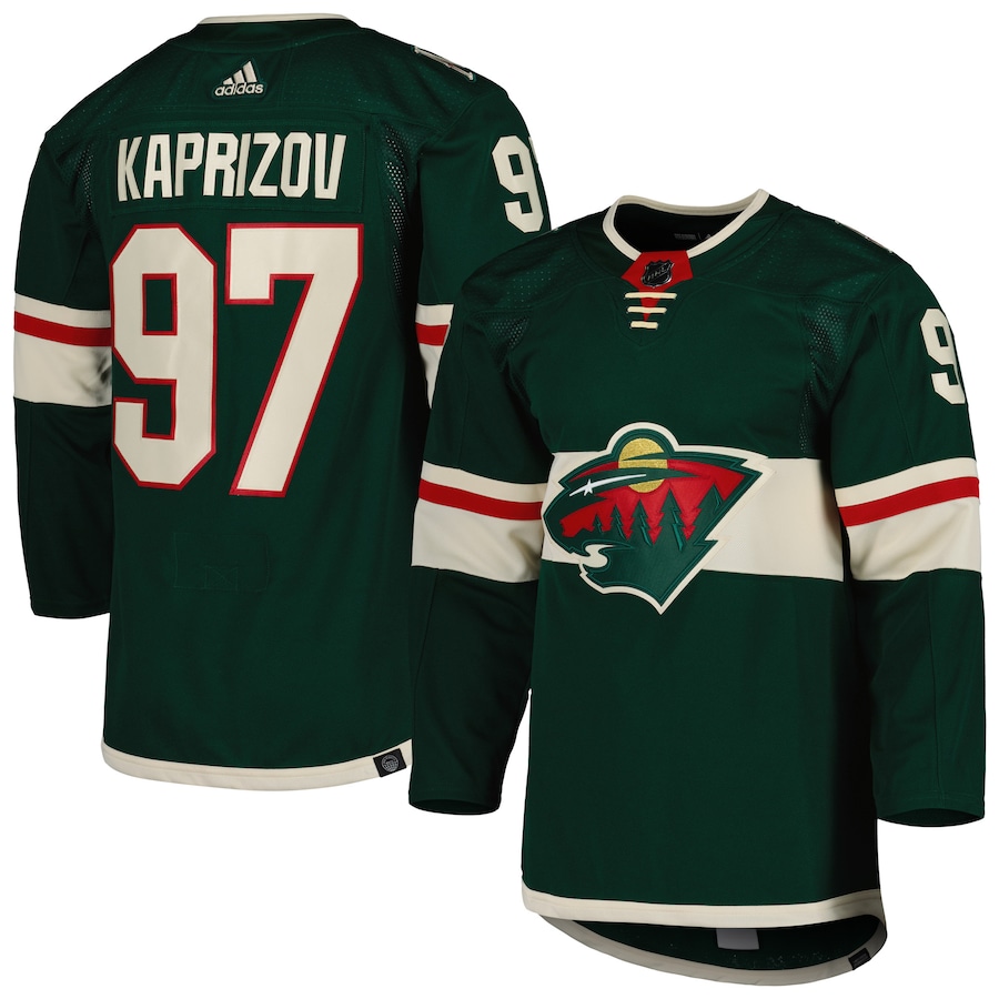 Men's Minnesota Wild Kirill Kaprizov adidas Green Home Primegreen Authentic Player Jersey