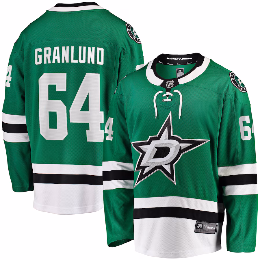 Men's Dallas Stars Mikael Granlund Fanatics Kelly Green Home Breakaway Jersey