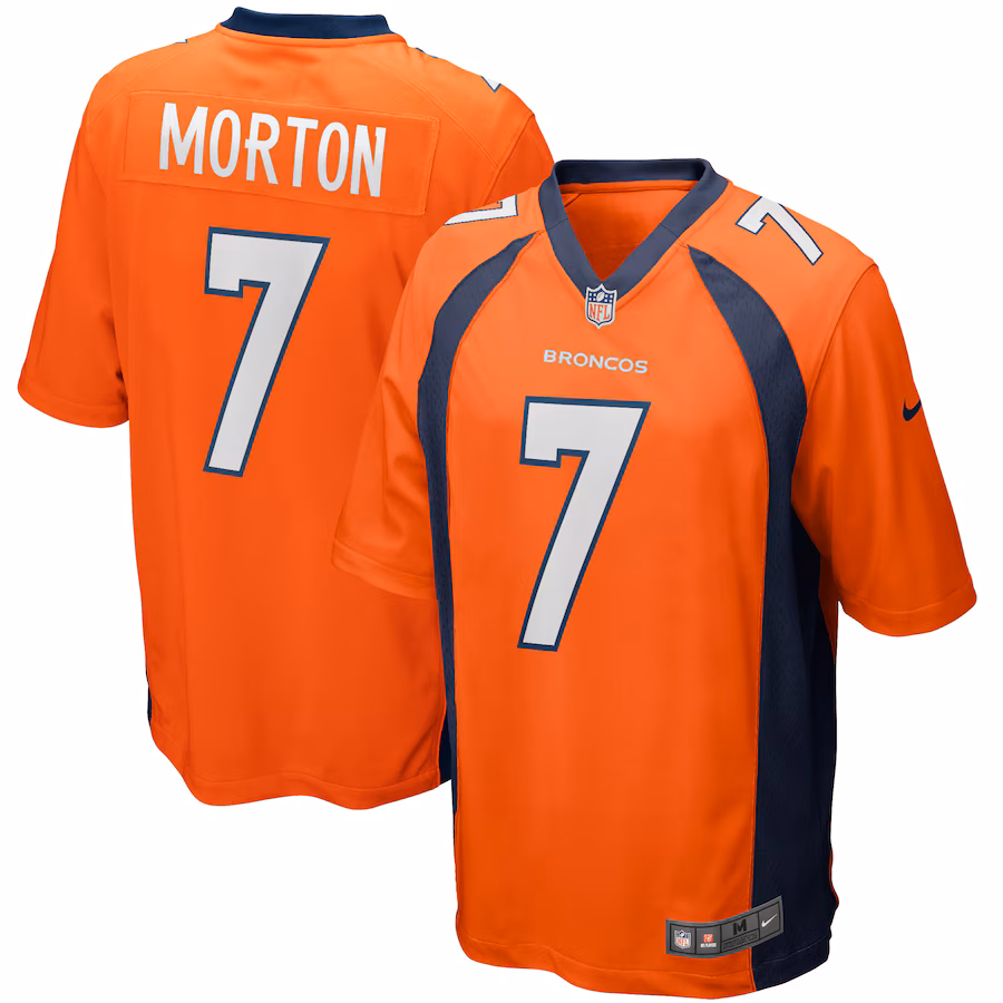 Men's Denver Broncos Craig Morton Nike Orange Game Retired Player Jersey