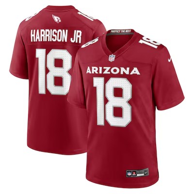 Men's Arizona Cardinals Marvin Harrison Jr. Nike Cardinal Player Game Jersey