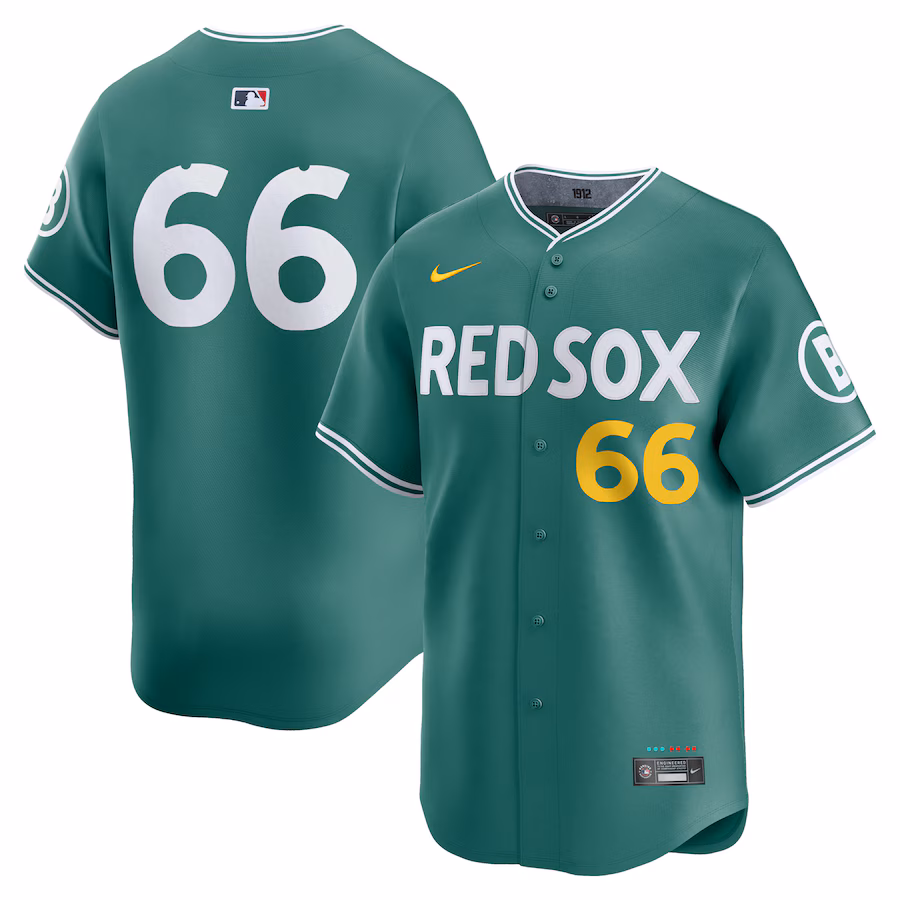Men's Boston Red Sox Brayan Bello Nike Green 2025 City Connect Limited Player Jersey