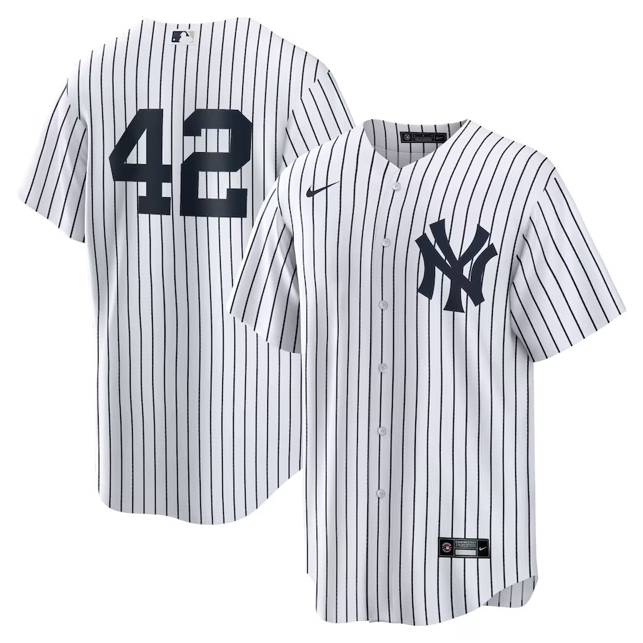 Men's New York Yankees Mariano Rivera Nike White Home Retired Player Replica Jersey