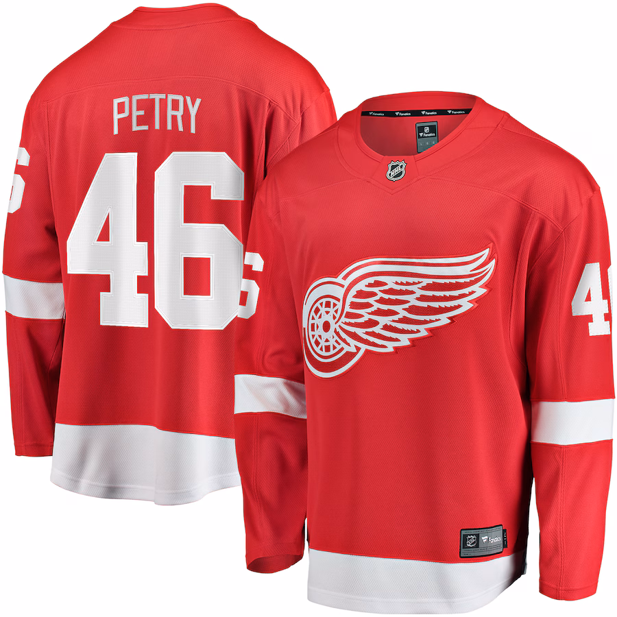 Men's Detroit Red Wings Jeff Petry Fanatics Red Home Breakaway Jersey