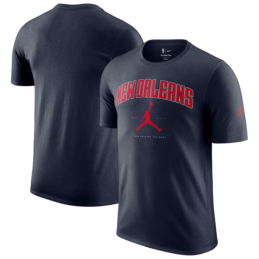 Unisex New Orleans Pelicans Jordan Brand Navy Essential Cities T-Shirt