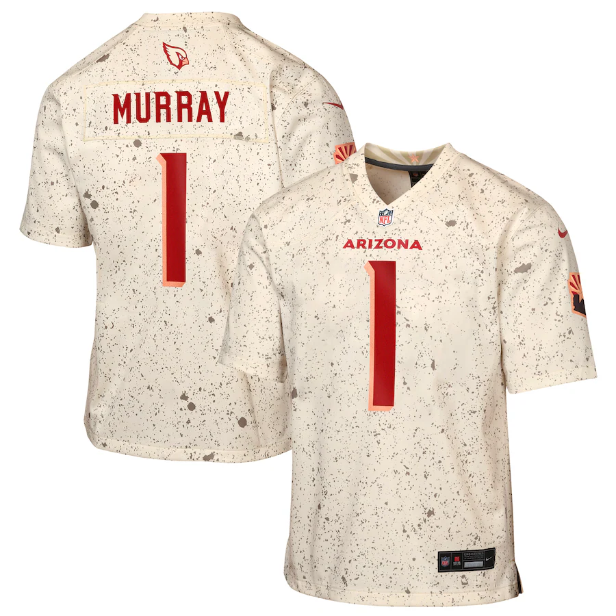 Youth Arizona Cardinals Kyler Murray Nike Natural 2025 Rivalries Collection Game Jersey