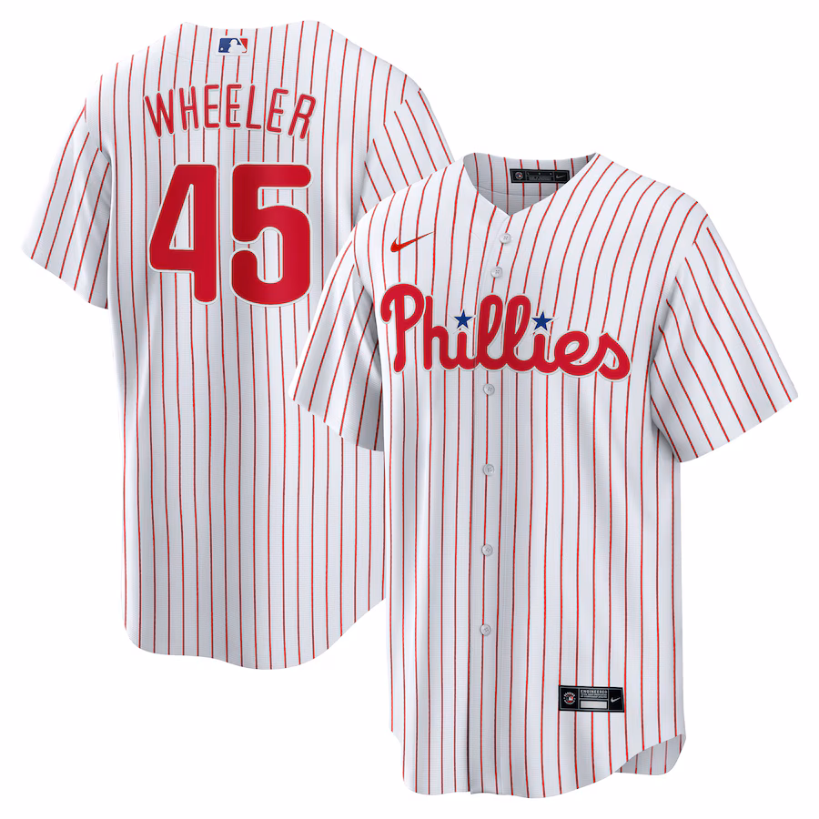 Men's Philadelphia Phillies Zack Wheeler Nike White Home Replica Jersey