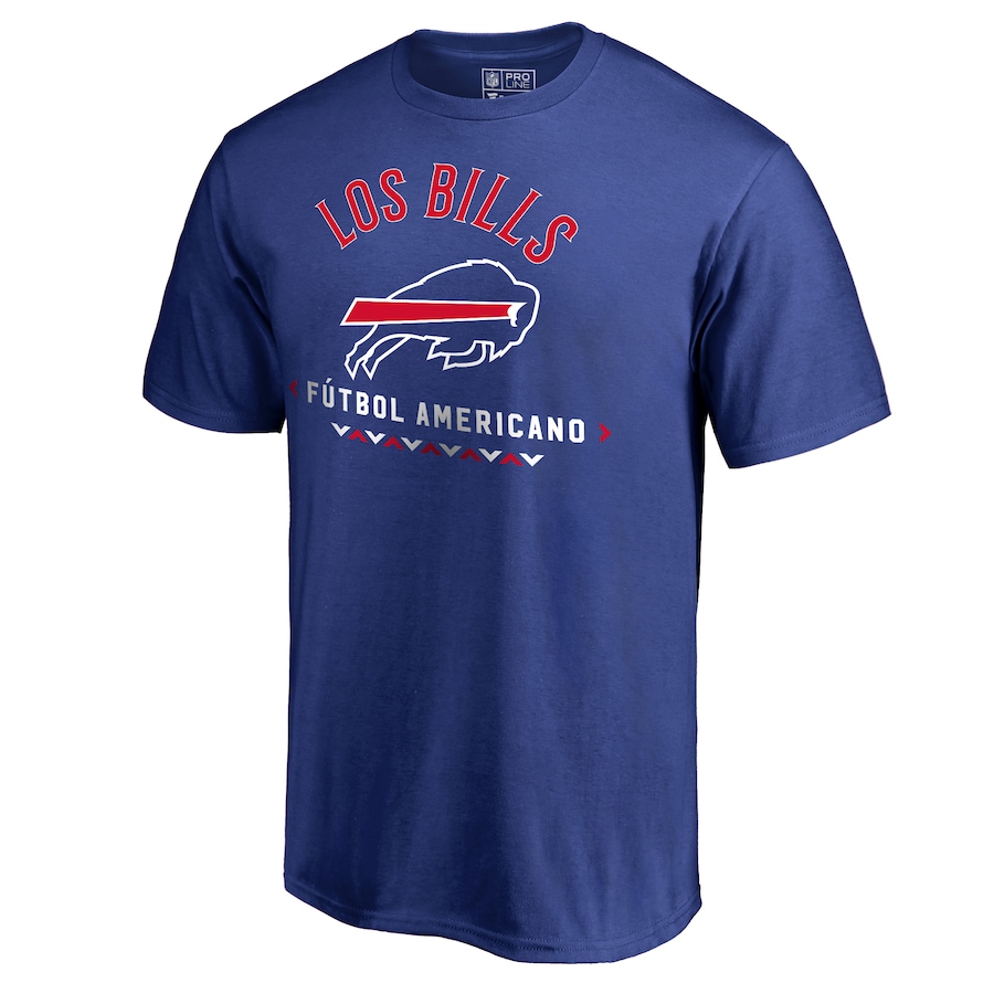 Men's Buffalo Bills Royal Futbol Americano T-Shirt