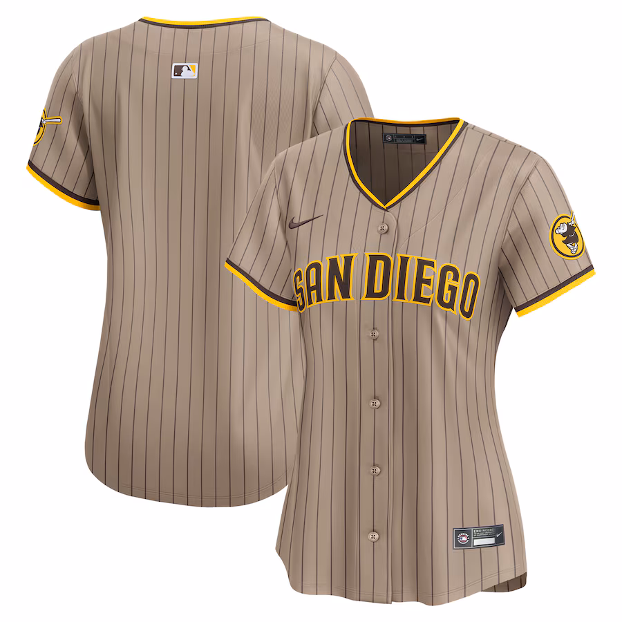 Women's San Diego Padres Nike Sand Alternate Limited Jersey