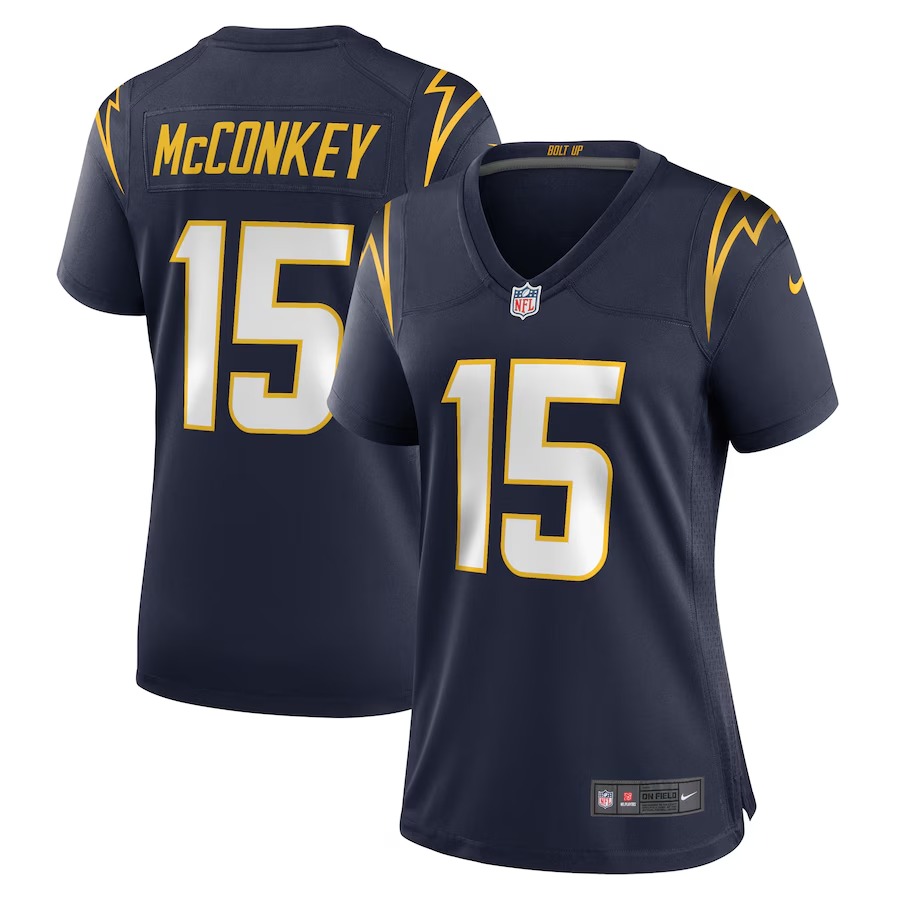 Women's Los Angeles Chargers Ladd McConkey Nike  Navy Alternate Game Jersey