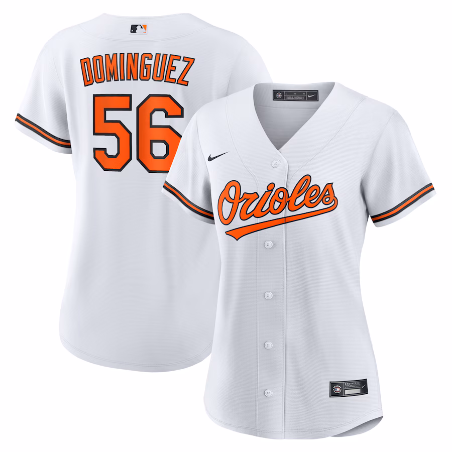 Women's Baltimore Orioles Seranthony Dominguez Nike White Home Replica Jersey