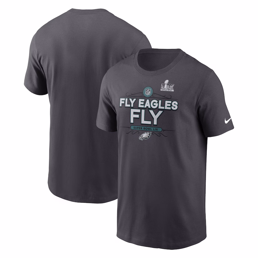 Men's Philadelphia Eagles  Nike Anthracite Super Bowl LIX Local T-Shirt
