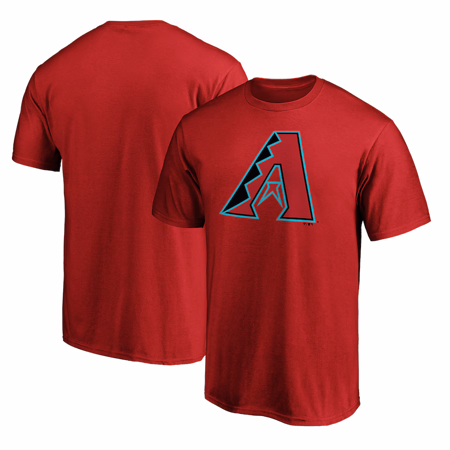 Men's Arizona Diamondbacks Red Official Team Logo T-Shirt