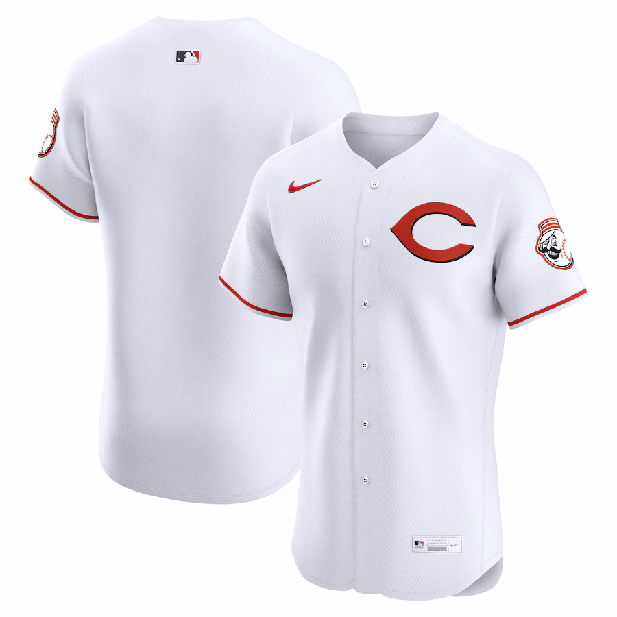 Men's Cincinnati Reds Nike White Alternate 2 Elite Jersey