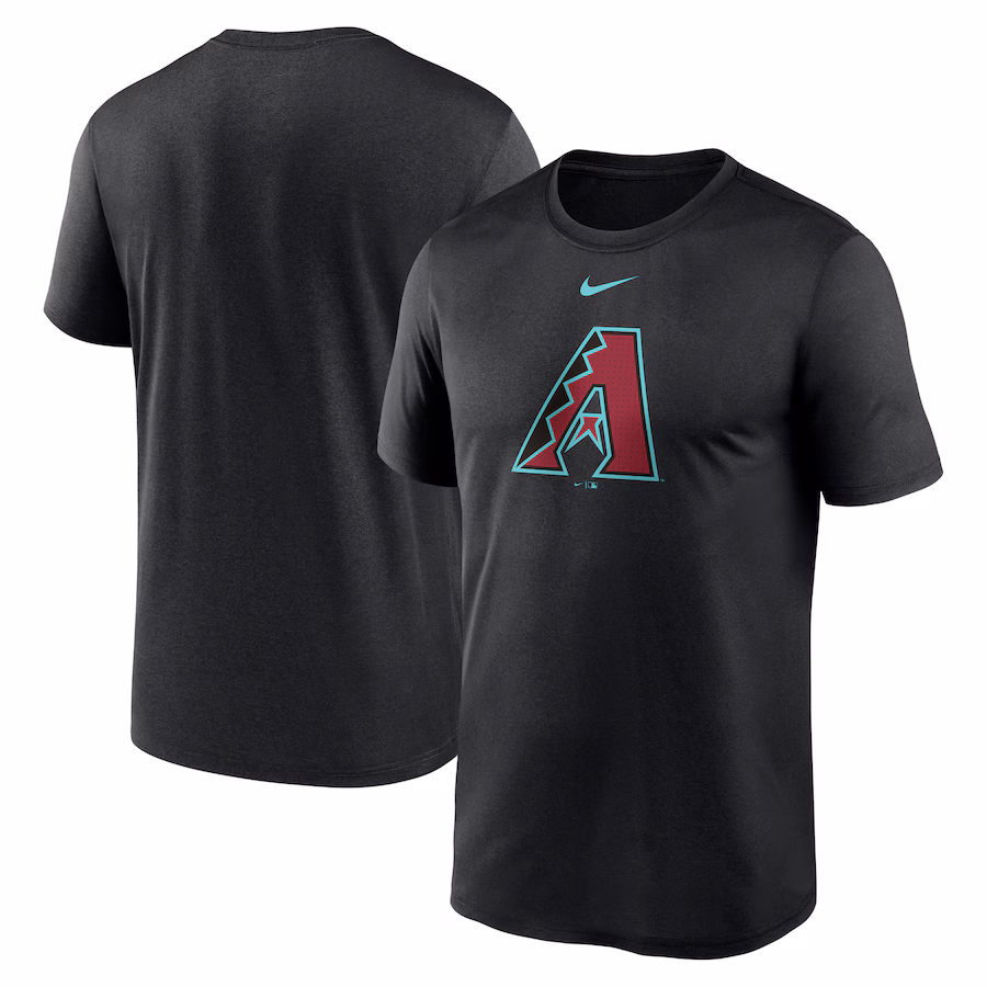 Men's Arizona Diamondbacks Nike Black Legend Fuse Large Logo Performance T-Shirt