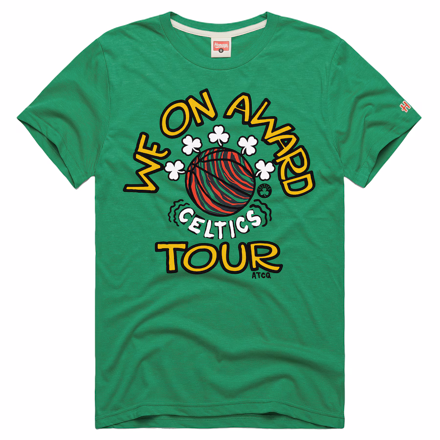 Men's Boston Celtics Green A Tribe Called Quest x NBA We On Award Tour T-Shirt