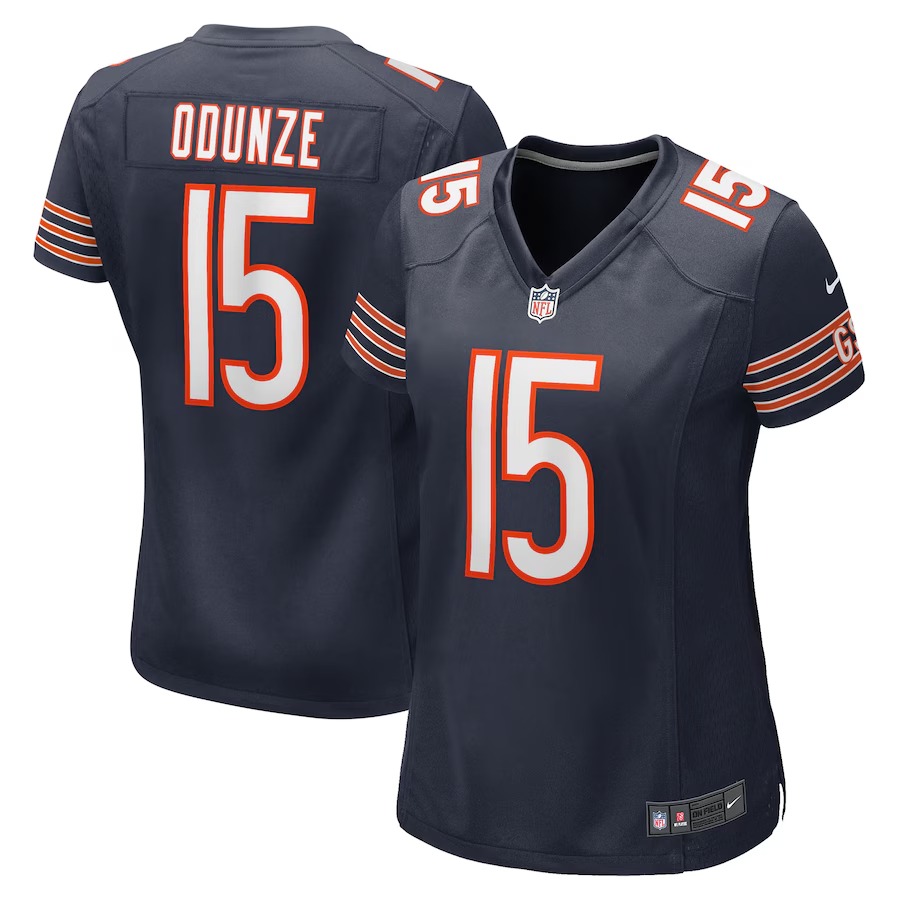 Women's Chicago Bears Rome Odunze Nike  Navy Game Jersey