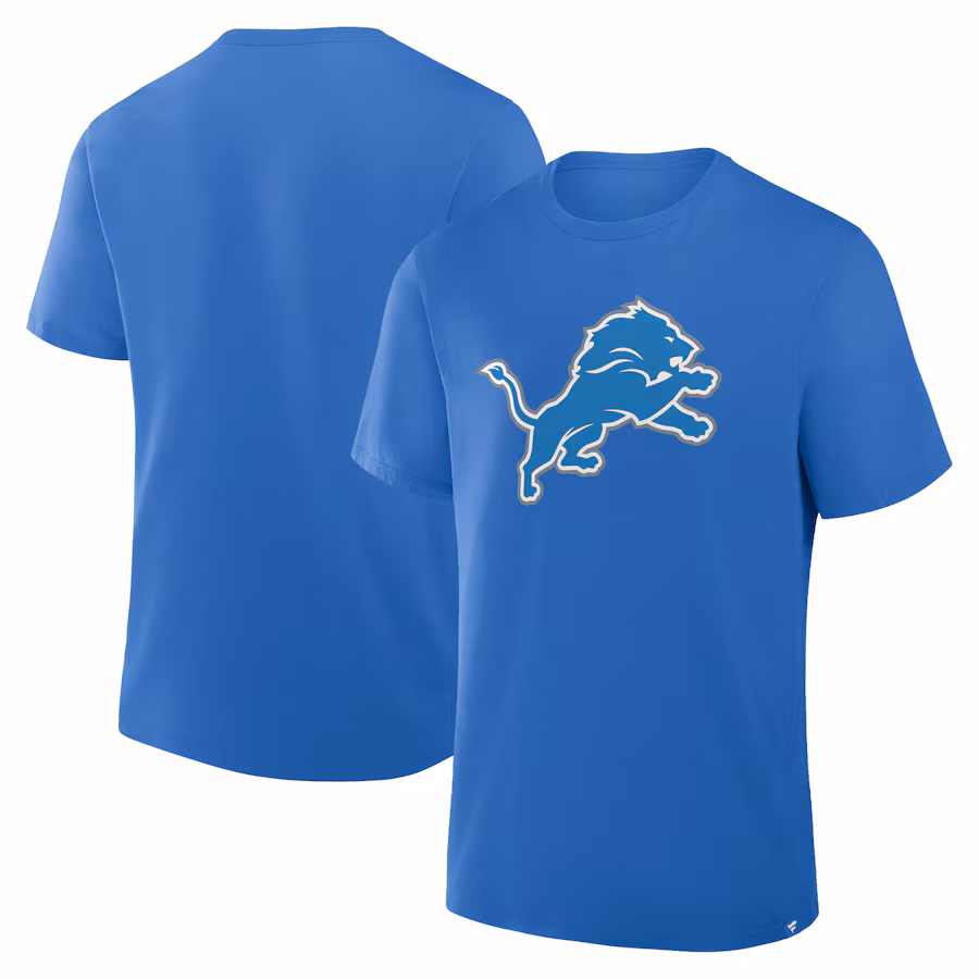 Men's Detroit Lions  Fanatics Blue Legacy Cotton T-Shirt