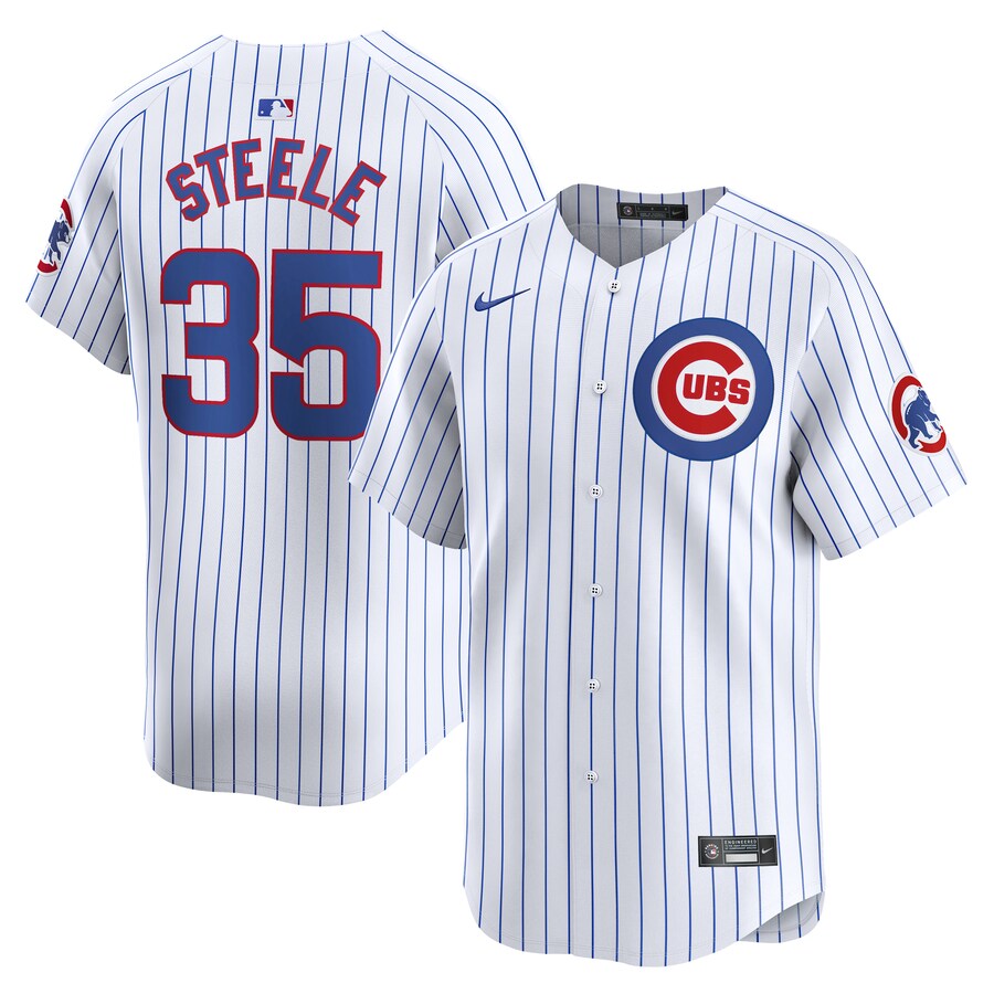 Men's Chicago Cubs Justin Steele Nike White Home Limited Player Jersey