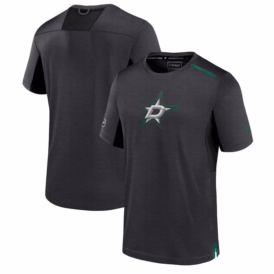 Men's Dallas Stars Fanatics Black Authentic Pro Performance T-Shirt