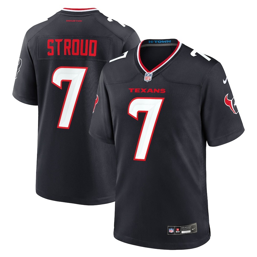 Youth Houston Texans C.J. Stroud Nike Navy Game Jersey