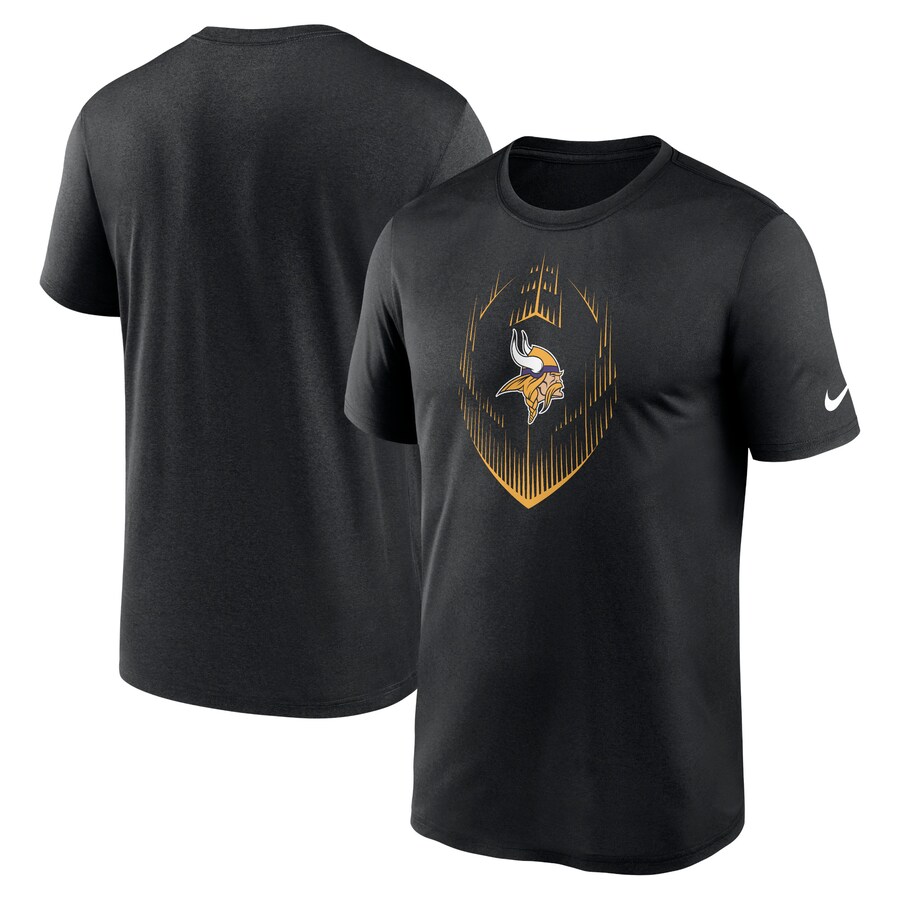 Men's Minnesota Vikings Nike Black Primetime Legend Icon Performance T-Shirt