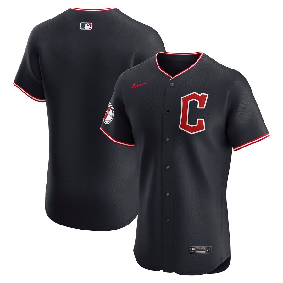 Men's Cleveland Guardians Nike Navy Elite Jersey