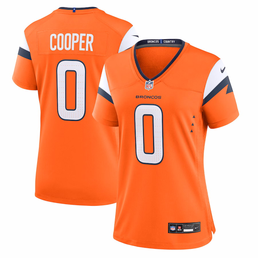 Women's Denver Broncos Jonathon Cooper Nike Orange Team Game Jersey